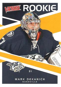#319 Mark Dekanich - Nashville Predators - 2010-11 Upper Deck Victory Hockey