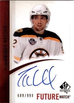 #302 Zach Hamill - Boston Bruins - 2010-11 SP Authentic Hockey