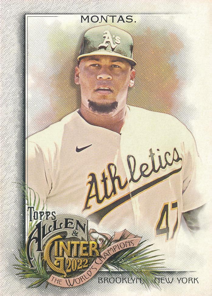#303 Frankie Montas - Oakland Athletics - 2022 Topps Allen & Ginter Baseball