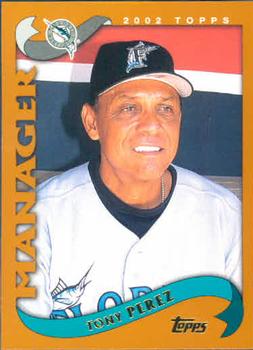 #303 Tony Perez - Florida Marlins - 2002 Topps Baseball