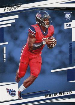 #303 Malik Willis - Tennessee Titans - 2022 Panini Prestige Football