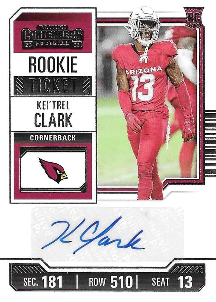 #303 Kei'Trel Clark - Arizona Cardinals - 2023 Panini Contenders Football