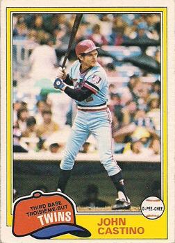 #304 John Castino - Minnesota Twins - 1981 O-Pee-Chee - Gray Back Baseball