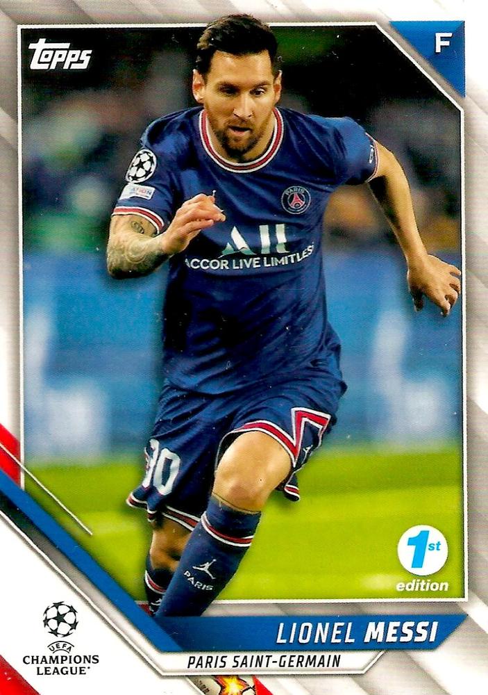 #10 Lionel Messi - Paris Saint-Germain - 2021-22 Topps UEFA Champions League 1st Edition Soccer