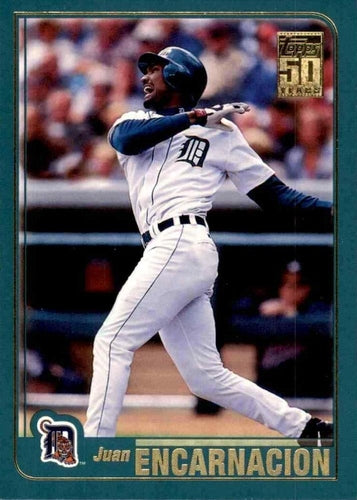 #305 Juan Encarnacion - Detroit Tigers - 2001 Topps Baseball