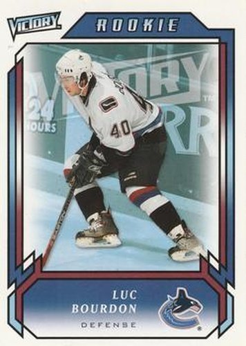 #305 Luc Bourdon - Vancouver Canucks - 2006-07 Upper Deck Victory Update Hockey