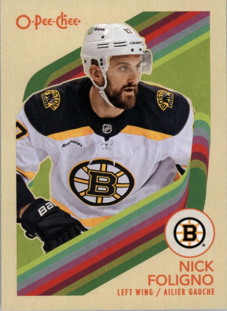#305 Nick Foligno - Boston Bruins - 2023-24 O-Pee-Chee - Retro Hockey
