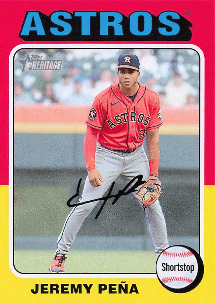 #305 Jeremy Peña - Houston Astros - 2024 Topps Heritage Baseball