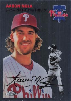 #306 Aaron Nola - Philadelphia Phillies - 2023 Topps Chrome Platinum Anniversary Baseball