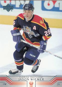 #306 Jason Wiemer - Florida Panthers - 2001-02 Upper Deck Hockey