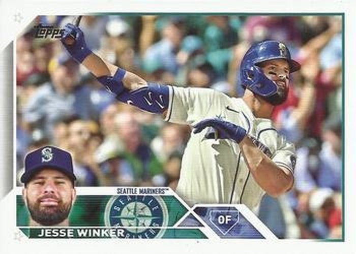 #306 Jesse Winker - Seattle Mariners - 2023 Topps Baseball