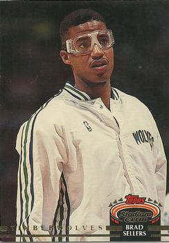 #306 Brad Sellers - Minnesota Timberwolves - 1992-93 Stadium Club Basketball