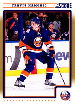 #306 Travis Hamonic - New York Islanders - 2012-13 Score - Gold Rush Hockey