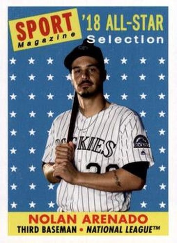 #307 Nolan Arenado - Colorado Rockies - 2019 Topps Archives Baseball