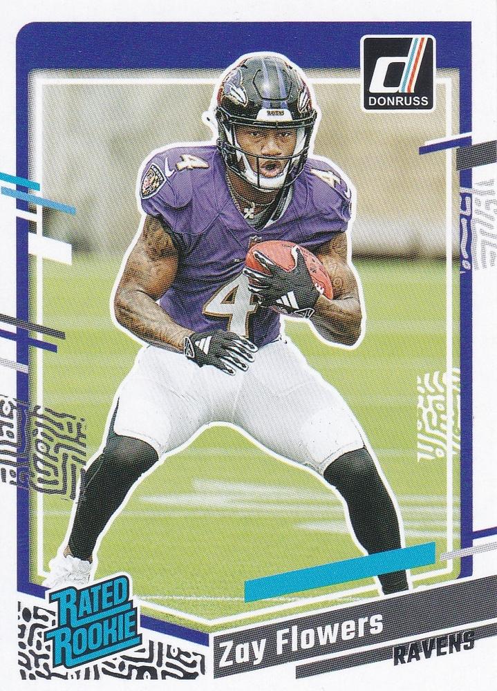 #307 Zay Flowers - Baltimore Ravens - 2023 Donruss Football