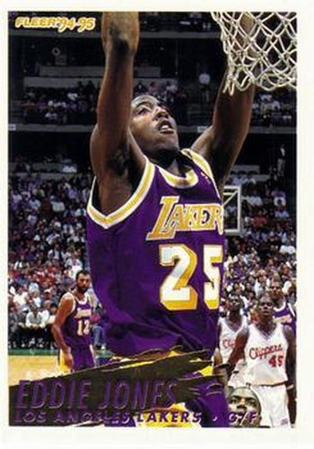 #308 Eddie Jones - Los Angeles Lakers - 1994-95 Fleer Basketball