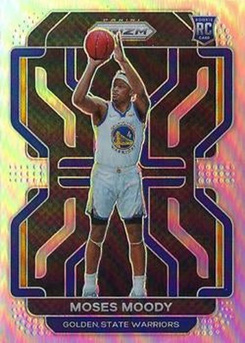 #308 Moses Moody - Golden State Warriors - 2021-22 Panini Prizm - Silver Basketball