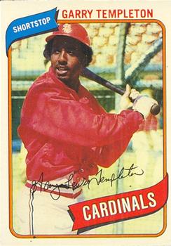 #308 Garry Templeton - St. Louis Cardinals - 1980 O-Pee-Chee Baseball