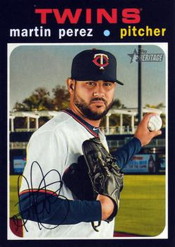 #309 Martin Perez - Minnesota Twins - 2020 Topps Heritage Baseball