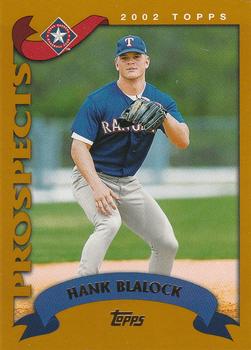 #309 Hank Blalock - Texas Rangers - 2002 Topps Baseball