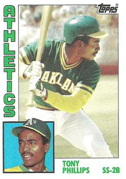#309 Tony Phillips - Oakland Athletics - 1984 Topps Baseball