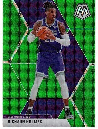 #30 Richaun Holmes - Sacramento Kings - 2019-20 Panini Mosaic - Green Prizm Basketball