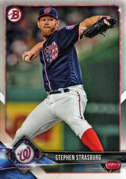 #30 Stephen Strasburg - Washington Nationals - 2018 Bowman Baseball