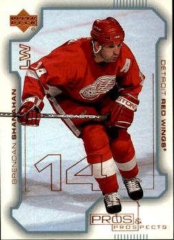 #30 Brendan Shanahan - Detroit Red Wings - 2000-01 Upper Deck Pros & Prospects Hockey