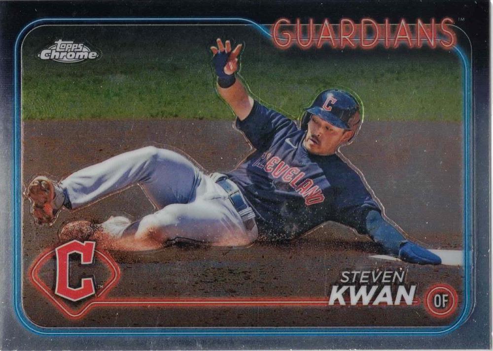#30 Steven Kwan - Cleveland Guardians - 2024 Topps Chrome Baseball