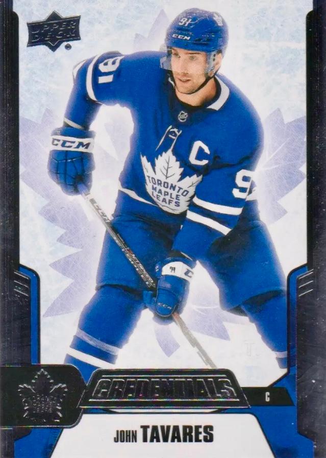 #30 John Tavares - Toronto Maple Leafs - 2019-20 Upper Deck Credentials Hockey