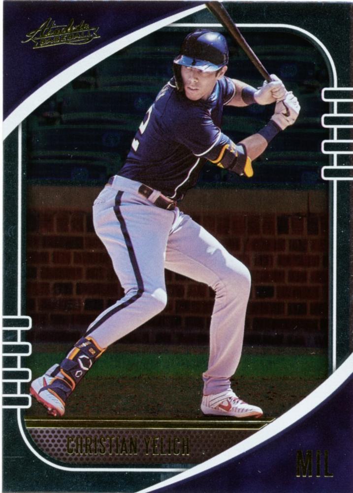 #30 Christian Yelich - Milwaukee Brewers - 2021 Panini Absolute Baseball