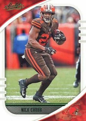 #30 Nick Chubb - Cleveland Browns - 2020 Panini Absolute - Green Football
