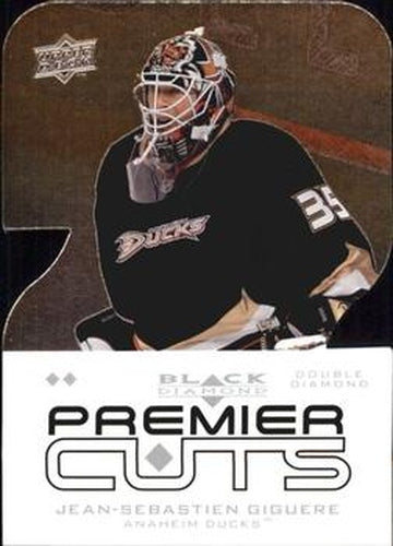 #PDC30 Jean-Sebastien Giguere - Anaheim Ducks - 2008-09 Upper Deck Black Diamond - Premier Die Cut Hockey