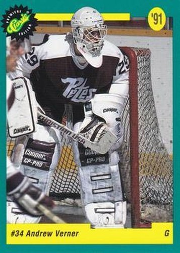 #30 Andrew Verner - Edmonton Oilers - 1991 Classic Draft Picks Hockey