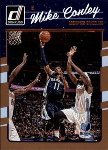 #30 Mike Conley - Memphis Grizzlies - 2016-17 Donruss Basketball