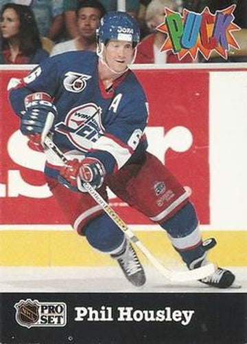 #30 Phil Housley - Winnipeg Jets - 1991-92 Pro Set PUCK Hockey
