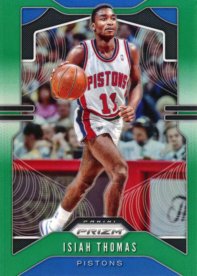 #30 Isiah Thomas - Detroit Pistons - 2019-20 Panini Prizm - Prizms Green Basketball