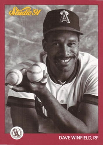 #30 Dave Winfield - California Angels - 1991 Studio Baseball