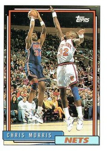 #30 Chris Morris - New Jersey Nets - 1992-93 Topps Basketball