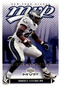#30 Dorsey Levens - New York Giants - 2003 Upper Deck MVP Football