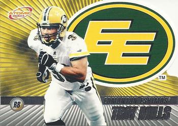 #30 Troy Mills - Edmonton Eskimos - 2003 Pacific Atomic CFL Football