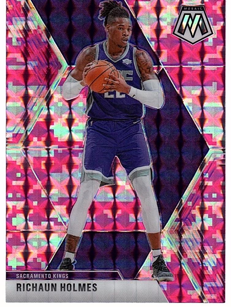 #30 Richaun Holmes - Sacramento Kings - 2019-20 Panini Mosaic - Camo Pink Basketball