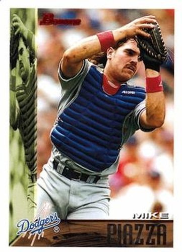 #310 Mike Piazza - Los Angeles Dodgers - 1995 Bowman Baseball
