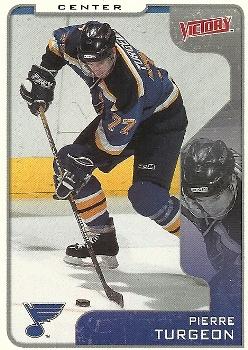 #310 Pierre Turgeon - St. Louis Blues - 2001-02 Upper Deck Victory Hockey