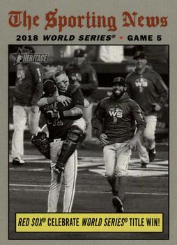 #310 Red Sox Celebrate World Series Title Win! - Boston Red Sox - 2019 Topps Heritage Baseball