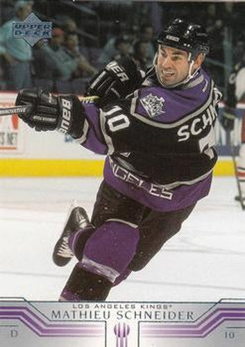 #310 Mathieu Schneider - Los Angeles Kings - 2001-02 Upper Deck Hockey