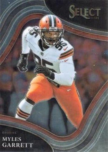 #310 Myles Garrett - Cleveland Browns - 2021 Panini Select Football