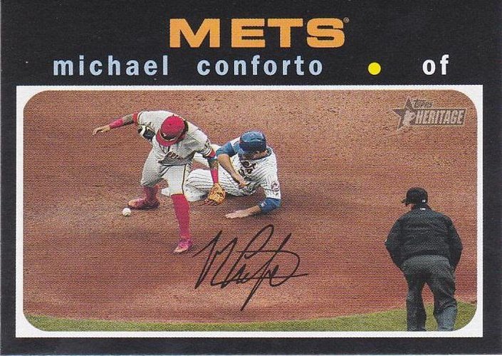 #310 Michael Conforto - New York Mets - 2020 Topps Heritage Baseball