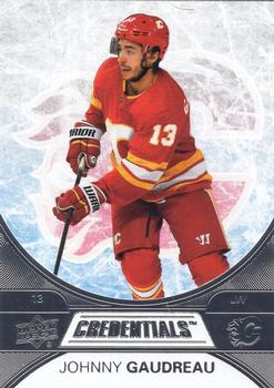 #8 Johnny Gaudreau - Calgary Flames - 2021-22 Upper Deck Credentials Hockey