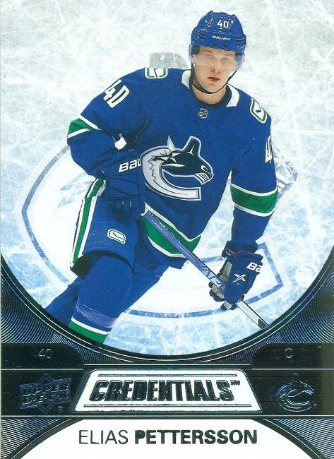 #10 Elias Pettersson - Vancouver Canucks - 2021-22 Upper Deck Credentials Hockey